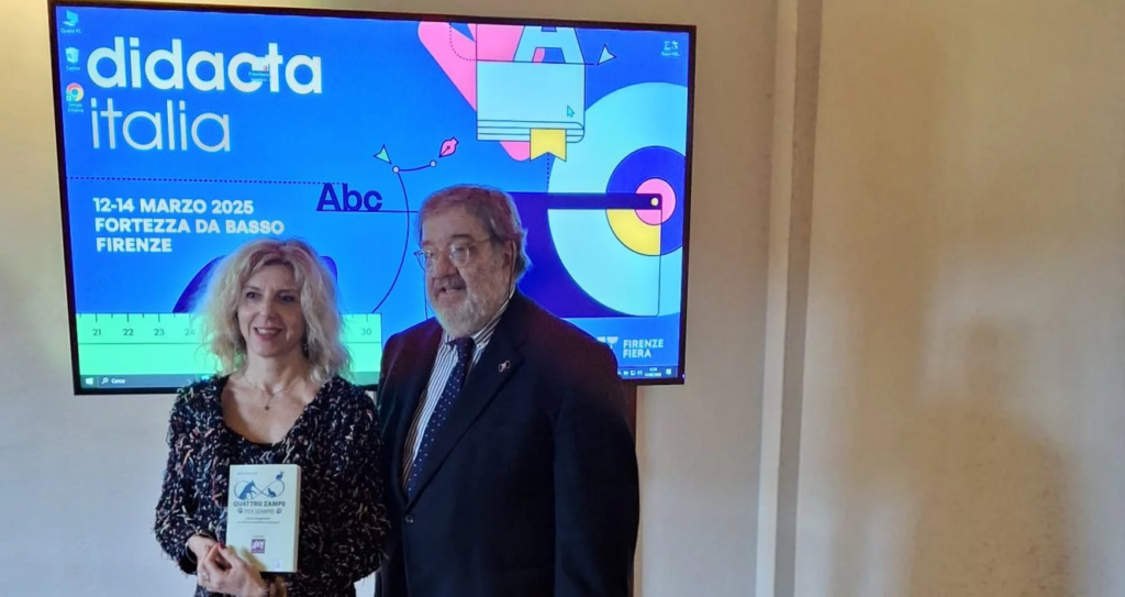 Presentazione del libro “Quattro zampe per sempre” alla fiera Didacta di Firenze.