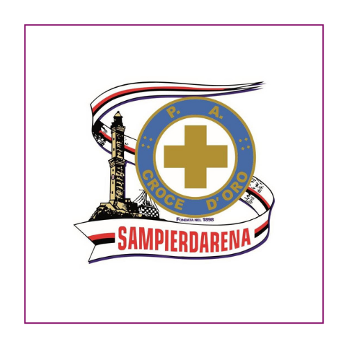 Logo Pubblica Assistenza Croce d’Oro Sampierdarena.