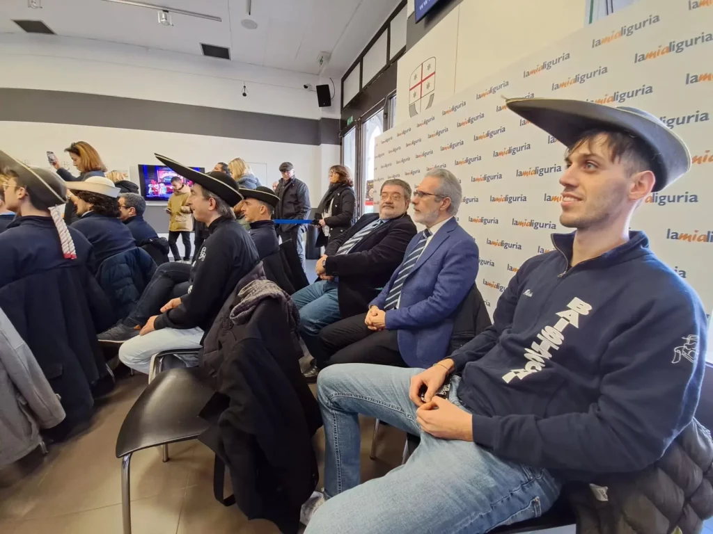 Partecipanti alla conferenza stampa di presentazione della stagione 2023 della Baistrocchi.